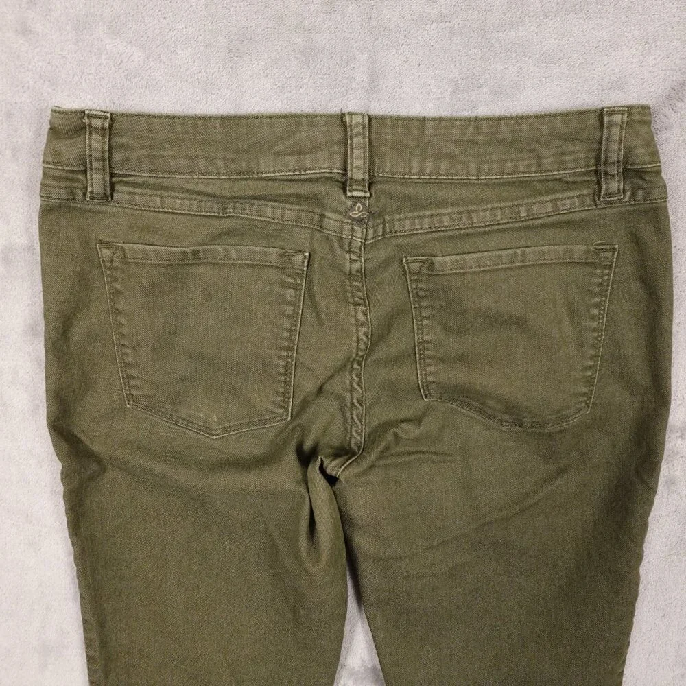 Prana Kara‎ jean fitted low rise women's 4/27 cargo green